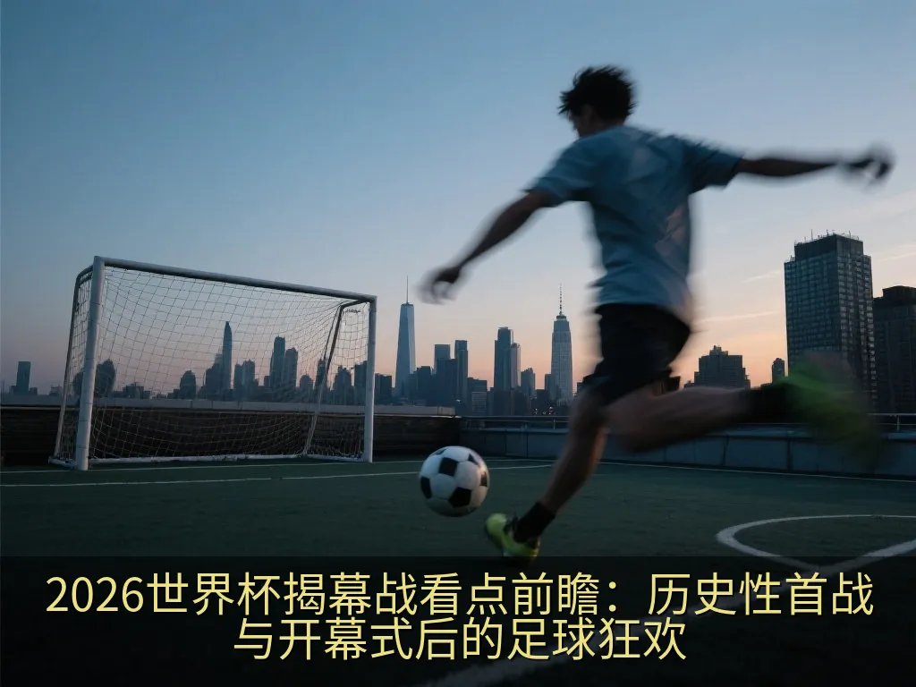 足球运动员在落日余晖下的球场上奔跑，展现出动感的剪影
